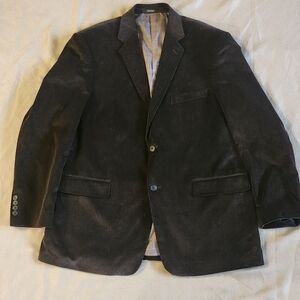Saddlebred Mens Corduroy chocolate brown blazer jacket sz 46r